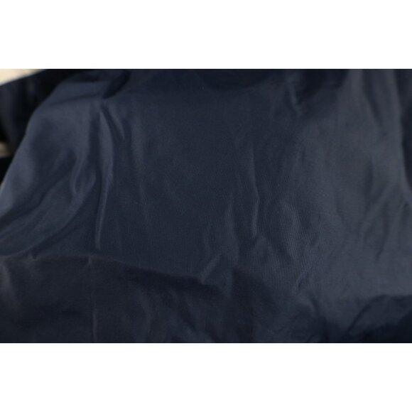 Vintage 90s Nike Mens Medium Travis Scott Mini Swoosh Hooded Anorak Jacket Blue - Picture 5 of 14